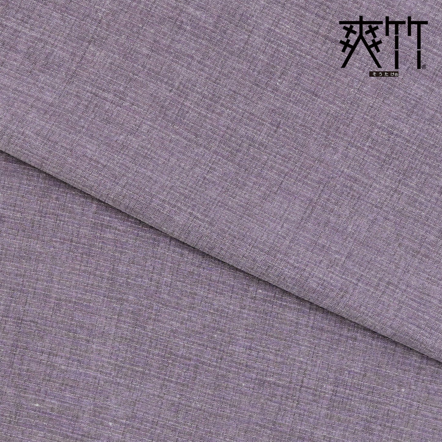 【東レ爽竹】スリーシーズン 長襦袢 紅梅(小格子) 無地 (K)古代紫(パープル)