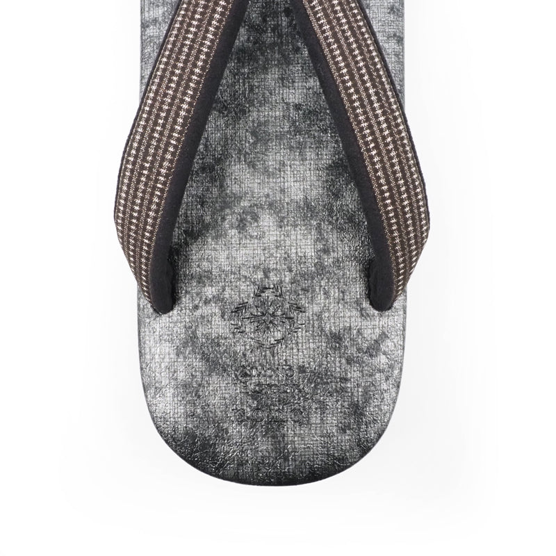 【Kimono-Factory-nono】男物本場大島紬カフェ草履 菱屋カレンブロッソ ZETTA 銀霞 G-25 #紳士/メンズ