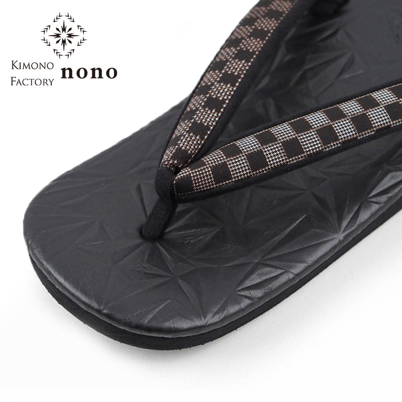 【Kimono-Factory-nono】男物本場大島紬カフェ草履 菱屋カレンブロッソ ZETTA スターダスト G-29 #紳士/メンズ