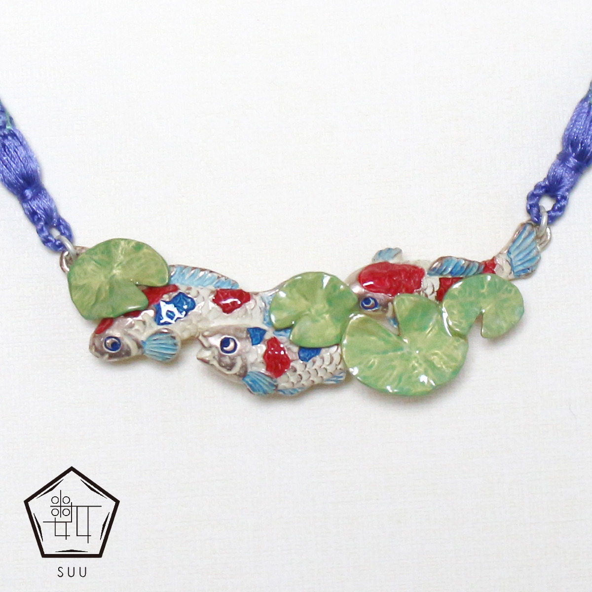 【数-SUU-】羽織紐「印象派の池」