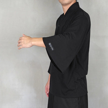 【Kimono-Factory-nono】男性用襦袢衿７分袖Tシャツ　Listo7　6カラー×3サイズ #紳士用/メンズ