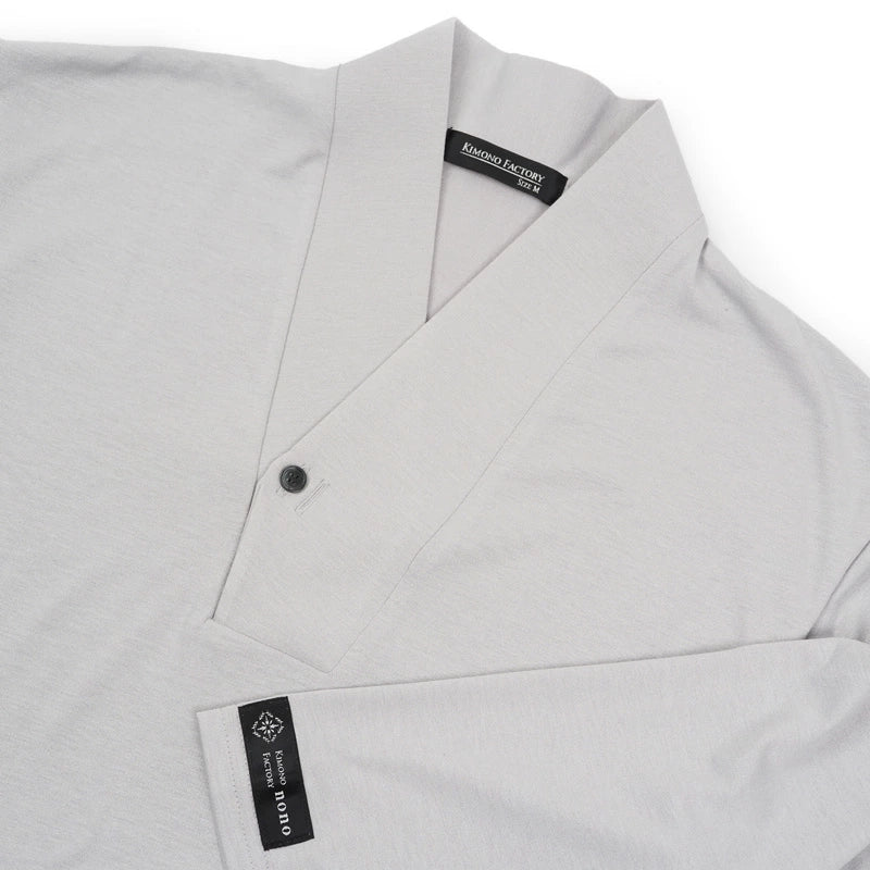 【Kimono-Factory-nono】男性用襦袢衿７分袖Tシャツ　Listo7　6カラー×3サイズ #紳士用/メンズ