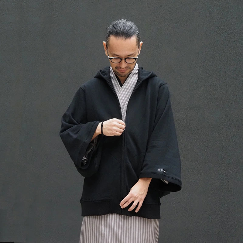 【Kimono-Factory-nono】着物パーカー Spider 5カラー×3サイズ #男女兼用