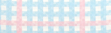 チェック　ブルー