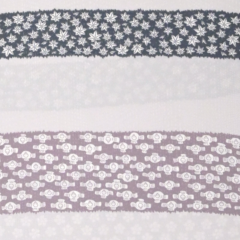 横段小紋　霞色