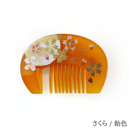 【花しおり】櫛型帯留め 南天 / さくら / うさぎ