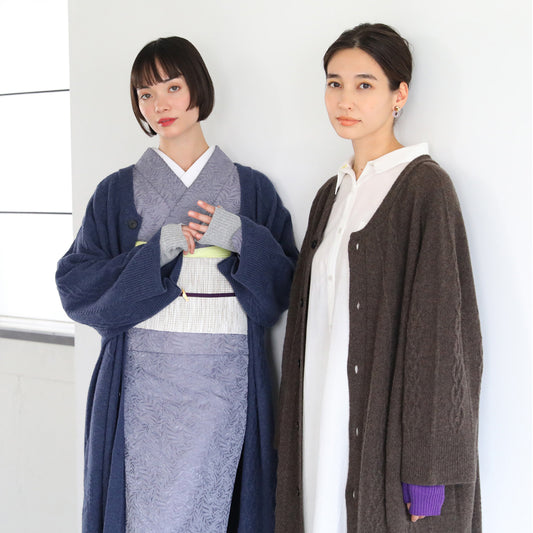 【YOUTOWA】求心ケーブルホールカーディガン　4カラー