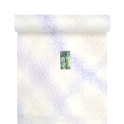 【東レ爽竹】新開発ストレッチ長襦袢 「花霞」ラベンダー #スリーシーズン