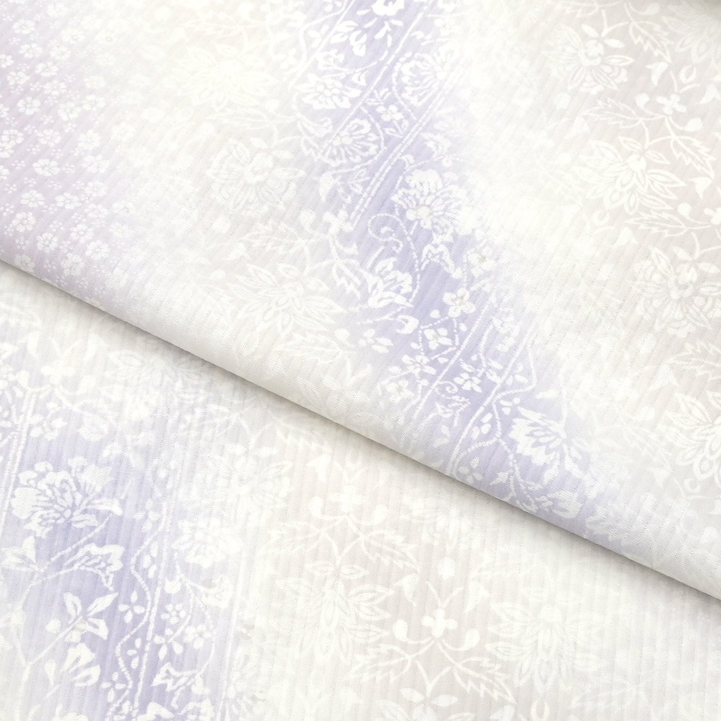 【東レ爽竹】新開発ストレッチ長襦袢 「花霞」ラベンダー #スリーシーズン