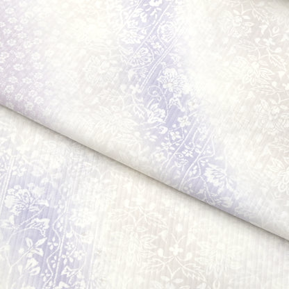 【東レ爽竹】新開発ストレッチ長襦袢 「花霞」ラベンダー #スリーシーズン