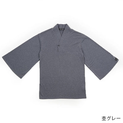 【Kimono-Factory-nono】男性用襦袢衿７分袖Tシャツ　Listo7　6カラー×3サイズ #紳士用/メンズ