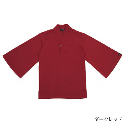 【Kimono-Factory-nono】男性用襦袢衿７分袖Tシャツ　Listo7　6カラー×3サイズ #紳士用/メンズ