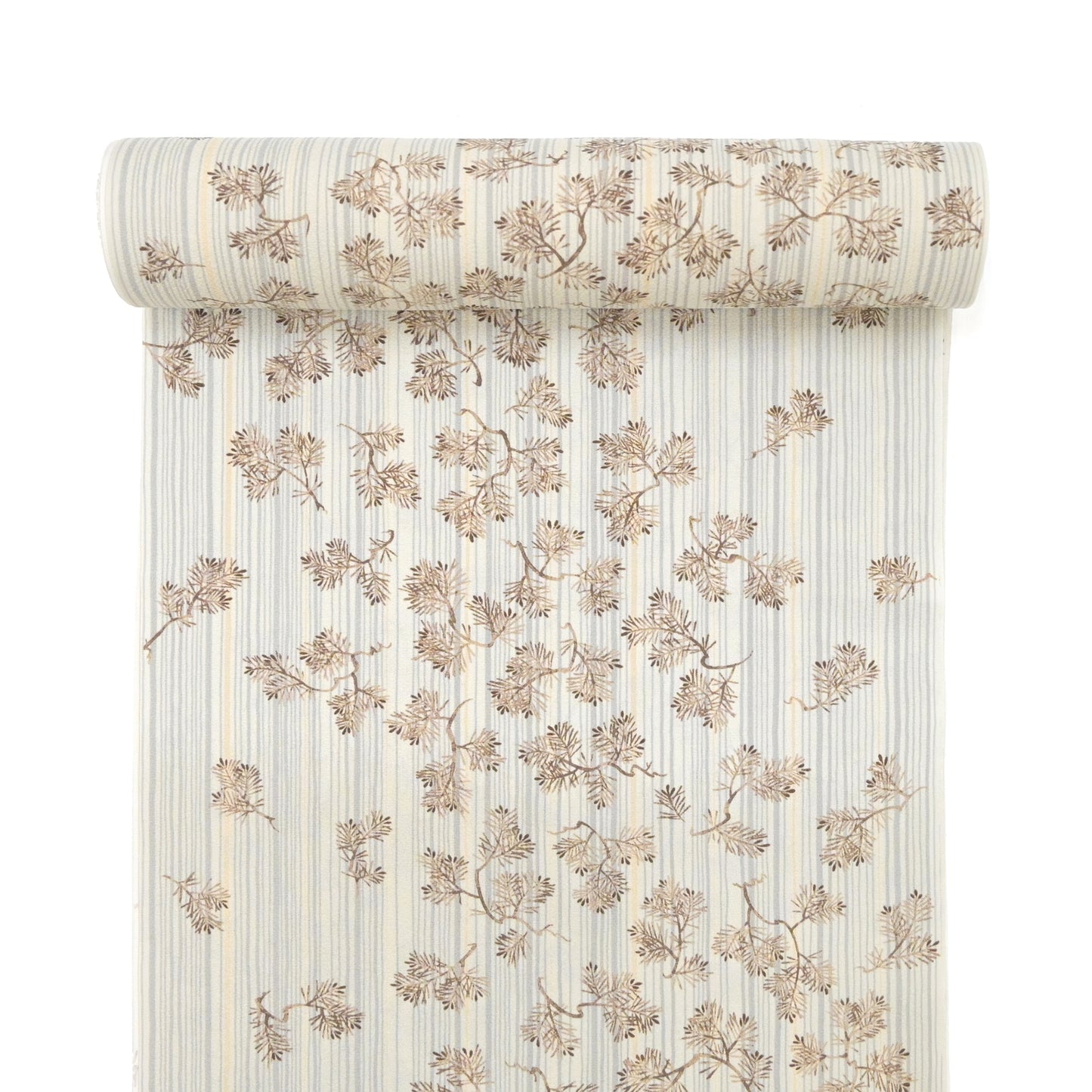 東レシルック 小紋 ～kifkif～「根引松」 焦茶 【袷・単衣用】