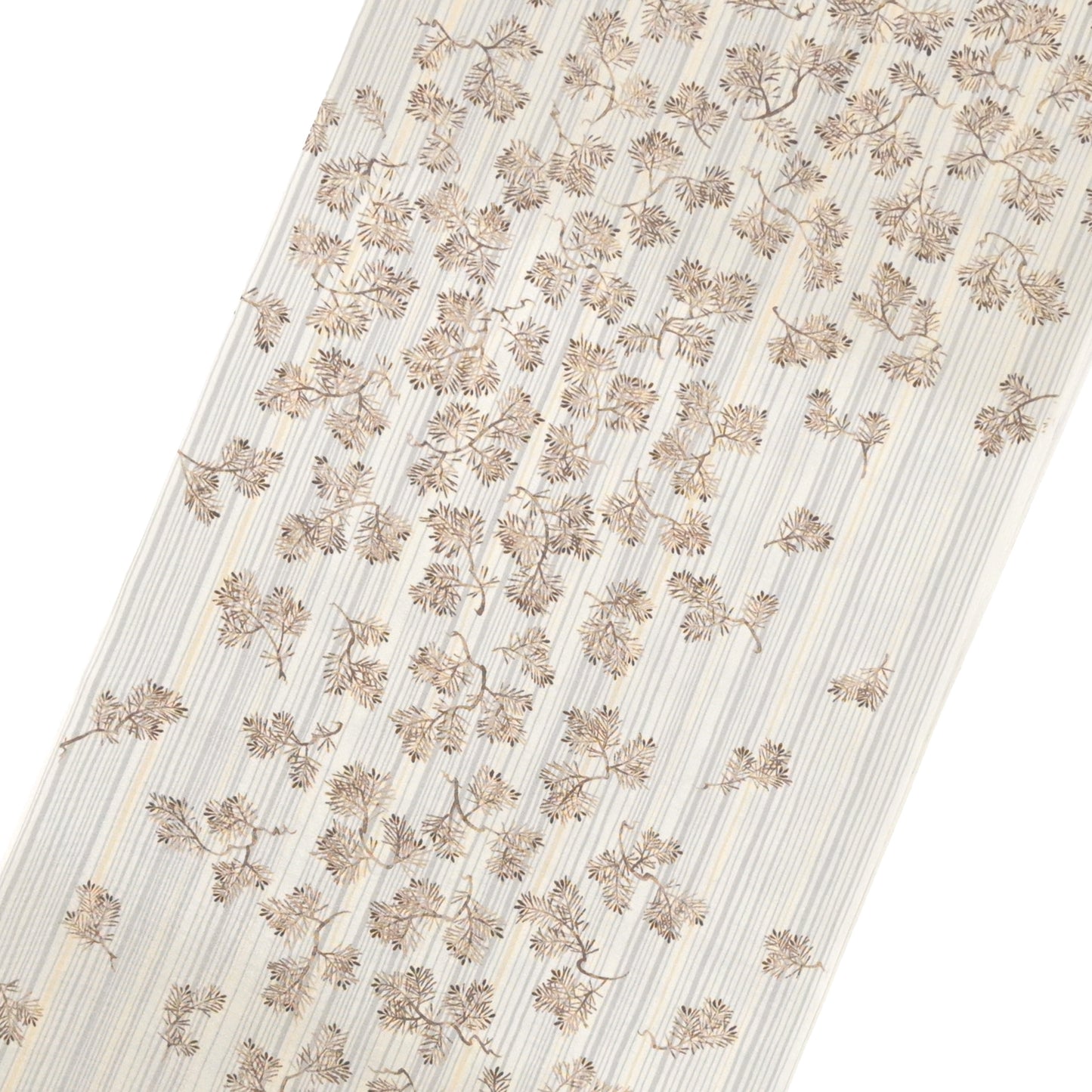 東レシルック 小紋 ～kifkif～「根引松」 焦茶 【袷・単衣用】