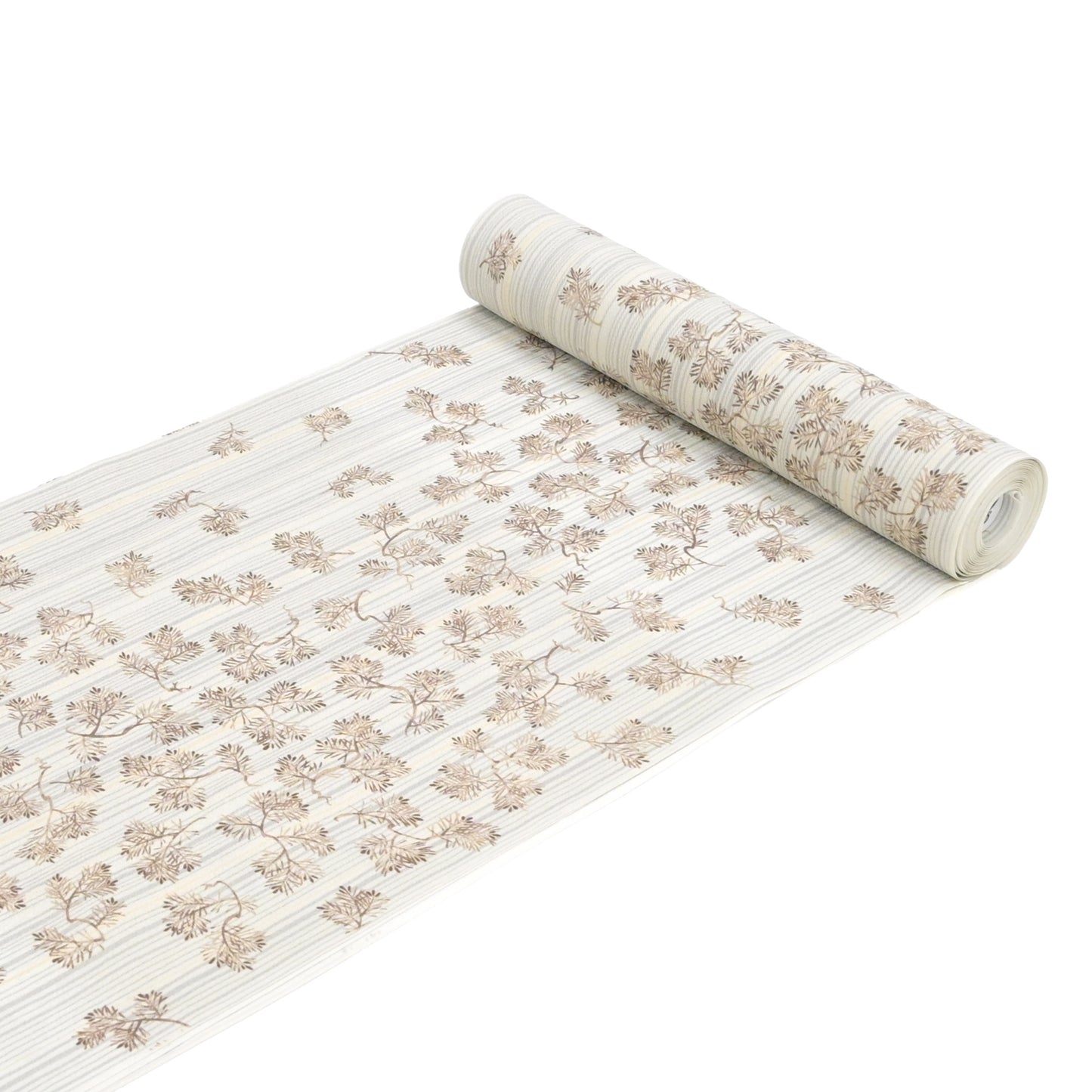 東レシルック 小紋 ～kifkif～「根引松」 焦茶 【袷・単衣用】