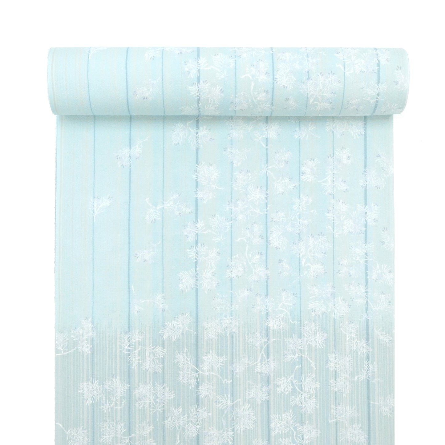 ☆美しいキモノ2025冬号78ｐ掲載☆東レシルック 小紋 ～kifkif～「根引松」 水色 【袷・単衣用】