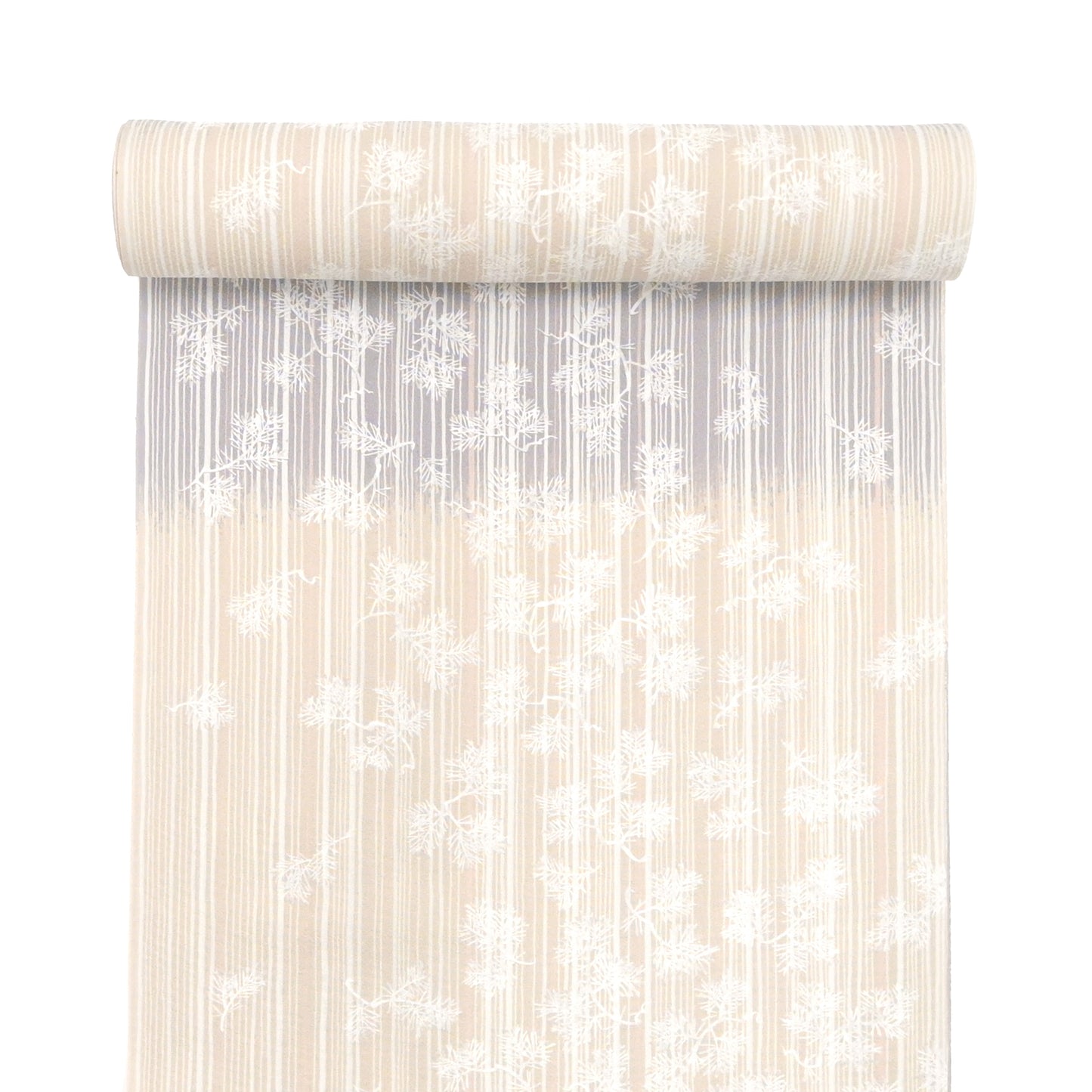 東レシルック 小紋 ～kifkif～「根引松」 白茶 【袷・単衣用】