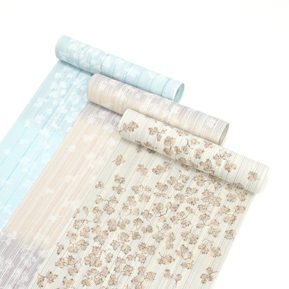 ☆美しいキモノ2025冬号78ｐ掲載☆東レシルック 小紋 ～kifkif～「根引松」 水色 【袷・単衣用】