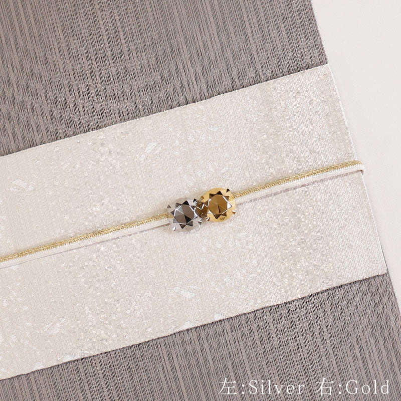 【Kimono-Factory-nono】真鍮帯留め Diamond