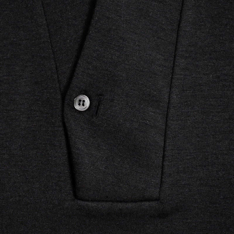 【Kimono-Factory-nono】男物襦袢衿Tシャツ Listo ブラック #紳士用/メンズ