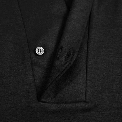 【Kimono-Factory-nono】男物襦袢衿Tシャツ Listo ブラック #紳士用/メンズ