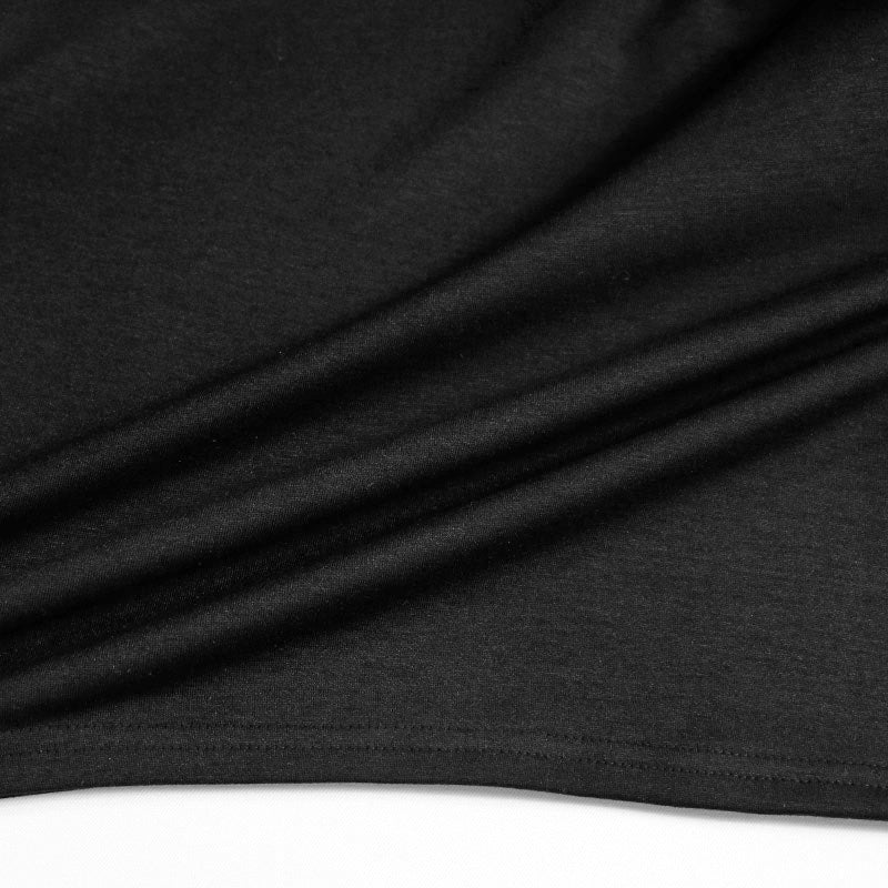 【Kimono-Factory-nono】男物襦袢衿Tシャツ Listo ブラック #紳士用/メンズ