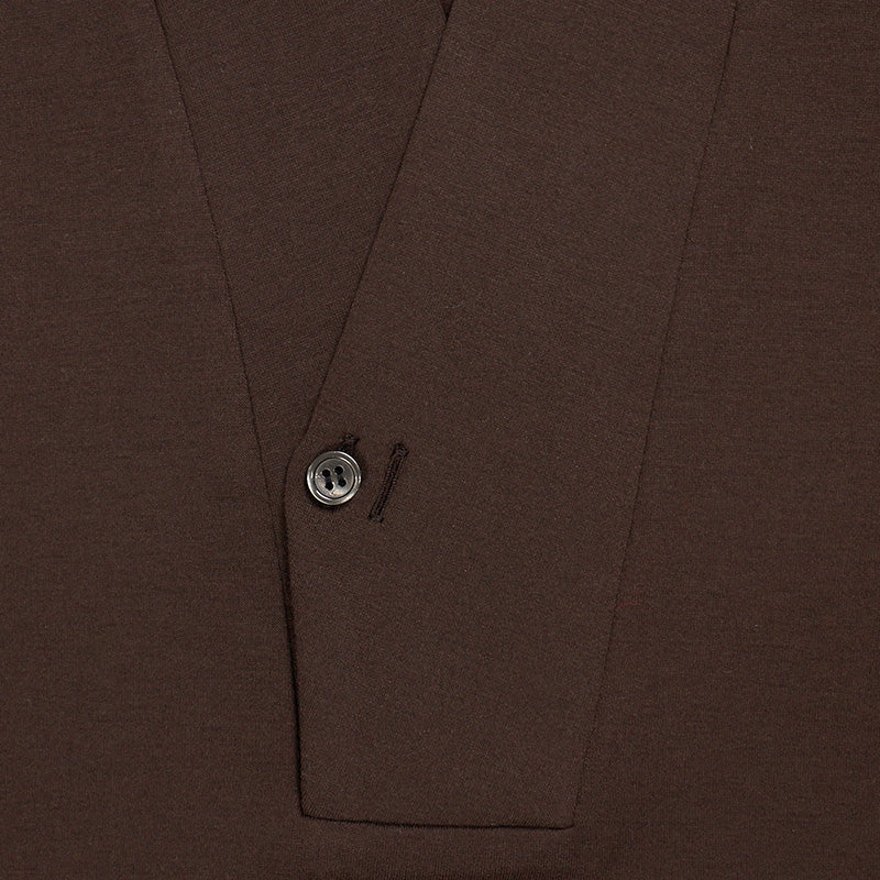 【Kimono-Factory-nono】男物襦袢衿Tシャツ Listo ブラウン #紳士用/メンズ