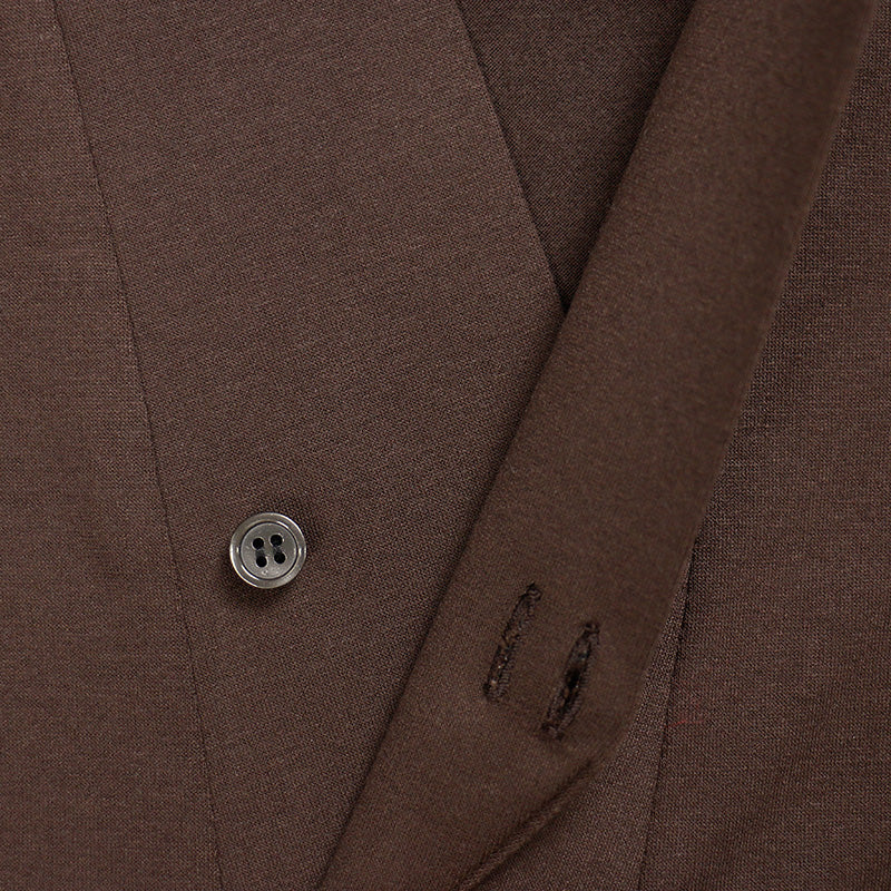 【Kimono-Factory-nono】男物襦袢衿Tシャツ Listo ブラウン #紳士用/メンズ