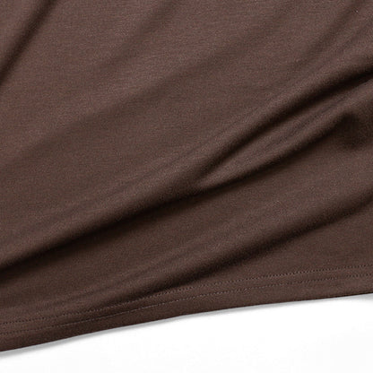 【Kimono-Factory-nono】男物襦袢衿Tシャツ Listo ブラウン #紳士用/メンズ