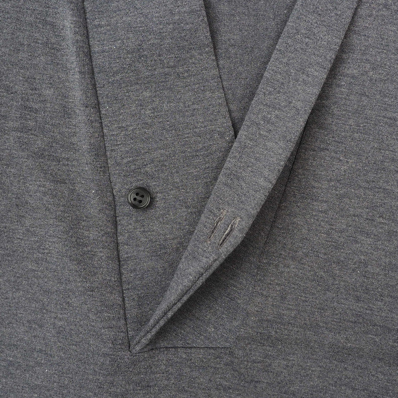 【Kimono-Factory-nono】男物襦袢衿Tシャツ Listo 杢グレー #紳士用/メンズ