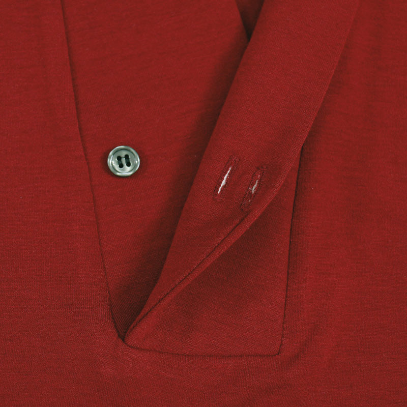 【Kimono-Factory-nono】男物襦袢衿Tシャツ Listo レッド #紳士用/メンズ
