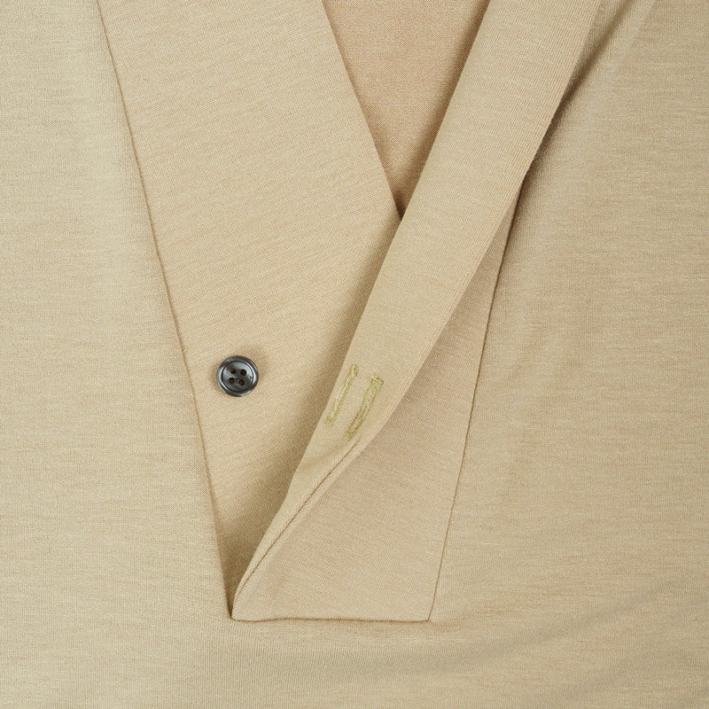 【Kimono-Factory-nono】男物襦袢衿Tシャツ Listo サンドベージュ #紳士用/メンズ