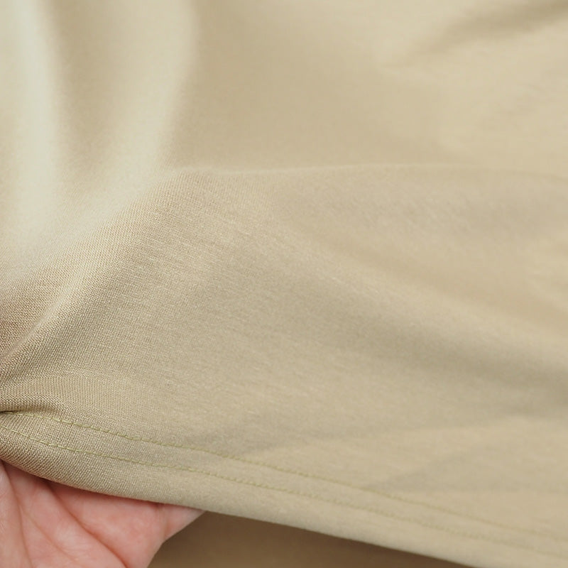 【Kimono-Factory-nono】男物襦袢衿Tシャツ Listo サンドベージュ #紳士用/メンズ