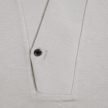 【Kimono-Factory-nono】男物襦袢衿Tシャツ Listo 白グレー #紳士用/メンズ