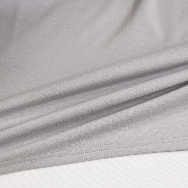 【Kimono-Factory-nono】男物襦袢衿Tシャツ Listo 白グレー #紳士用/メンズ