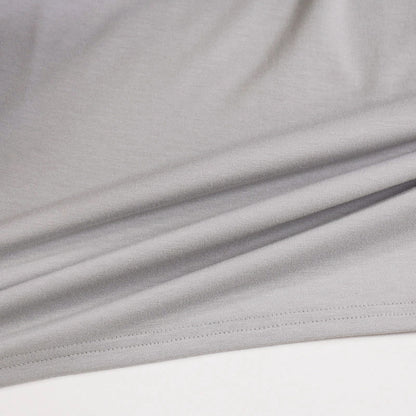 【Kimono-Factory-nono】男物襦袢衿Tシャツ Listo 白グレー #紳士用/メンズ