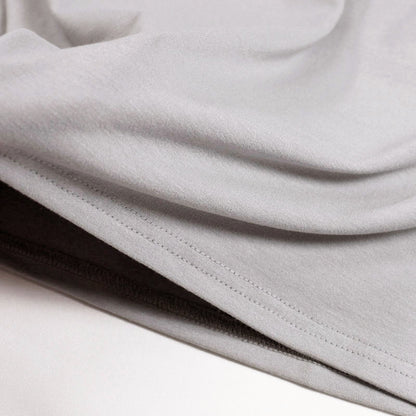 【Kimono-Factory-nono】男物襦袢衿Tシャツ Listo 白グレー #紳士用/メンズ