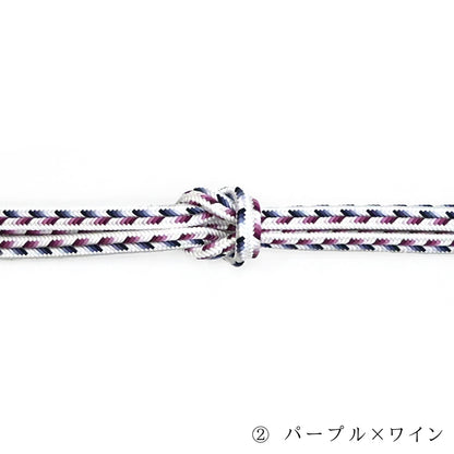 冠組 ゆるぎ帯締め 繧繝-Ungén- 4カラー