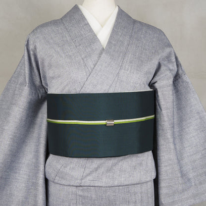 【Kimono-Factory-nono】本場縞大島 正絹半巾帯 リバーシブル 4タイプ