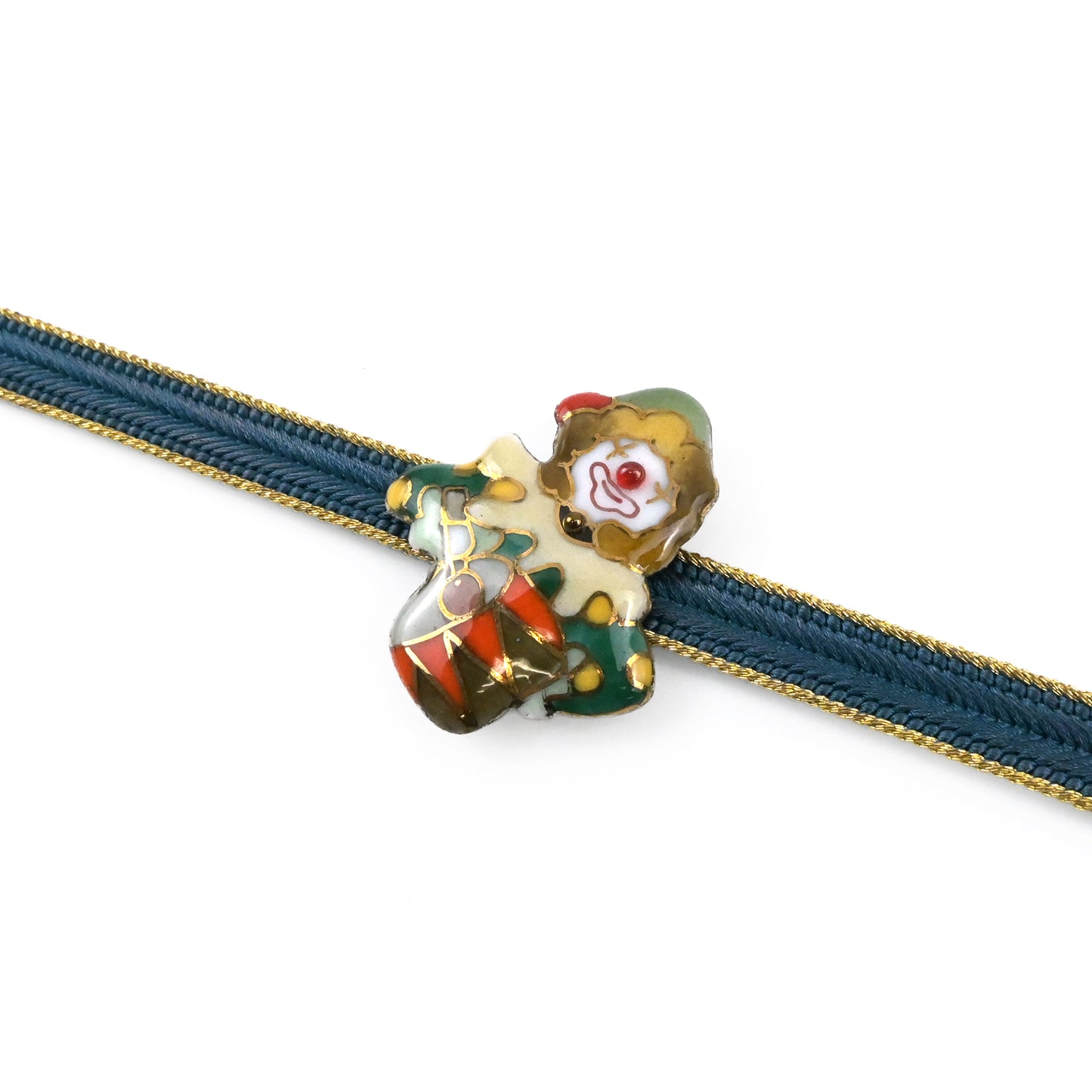 【七宝焼】帯留め -ピエロシリーズ-