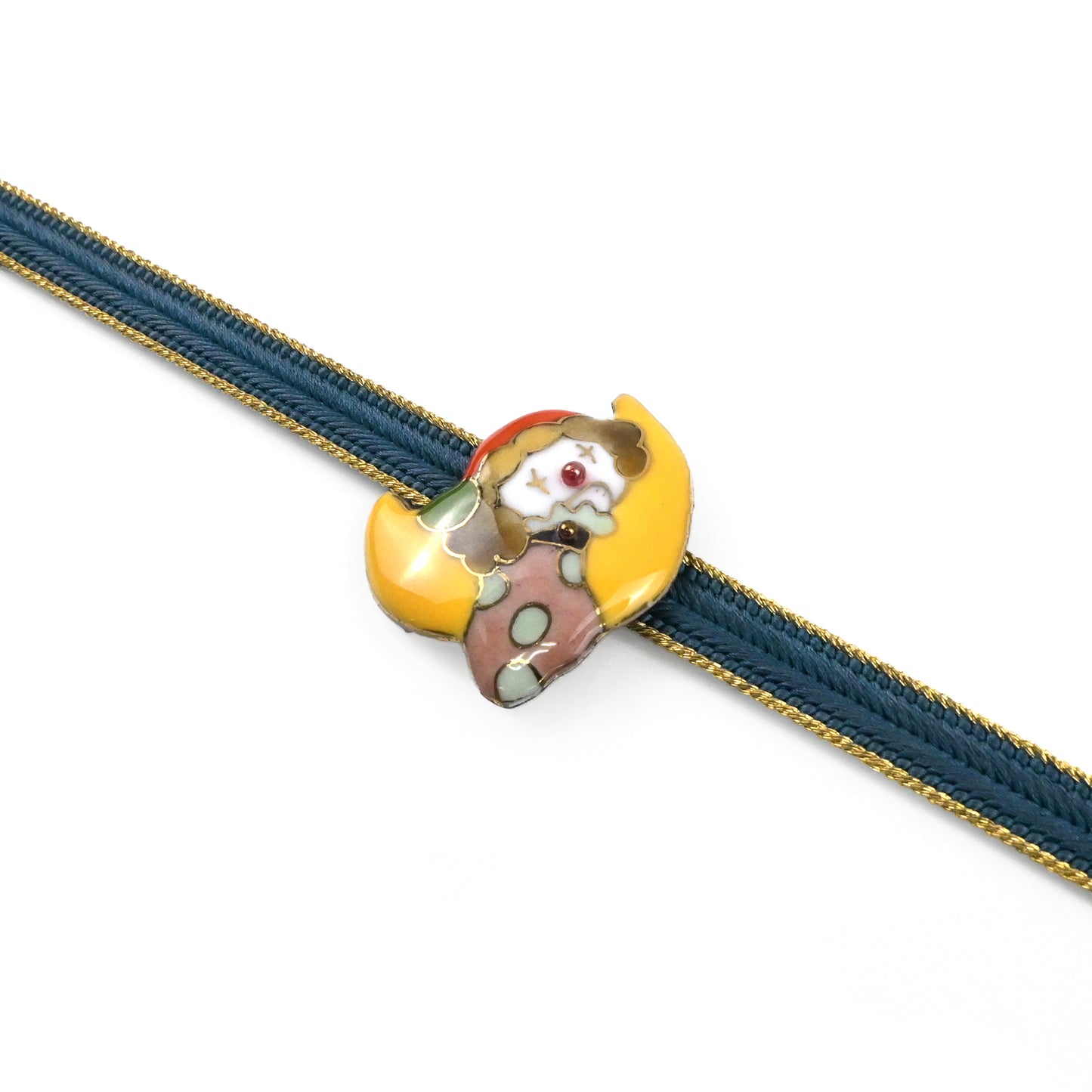 【七宝焼】帯留め -ピエロシリーズ-