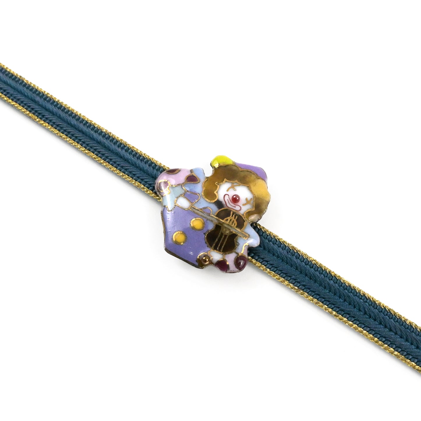 【七宝焼】帯留め -ピエロシリーズ-