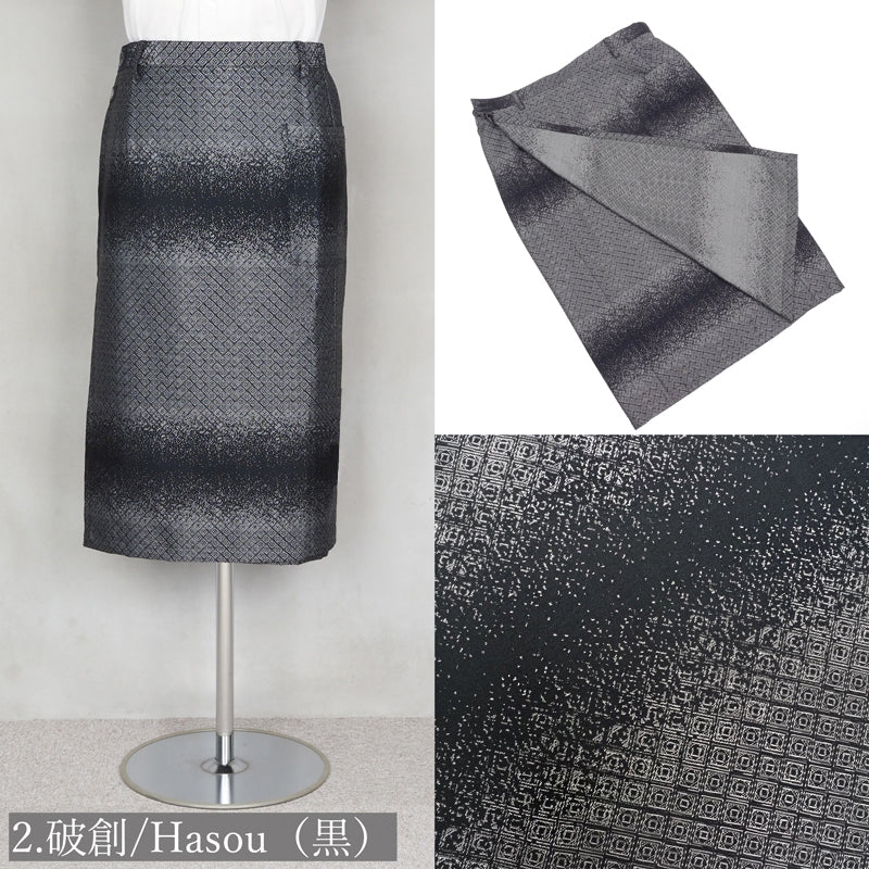 【Kimono-Factory-nono】着物スカート Gritter（ショート丈ver.）