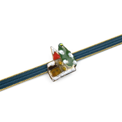 【七宝焼】帯留め クリスマスシリーズ