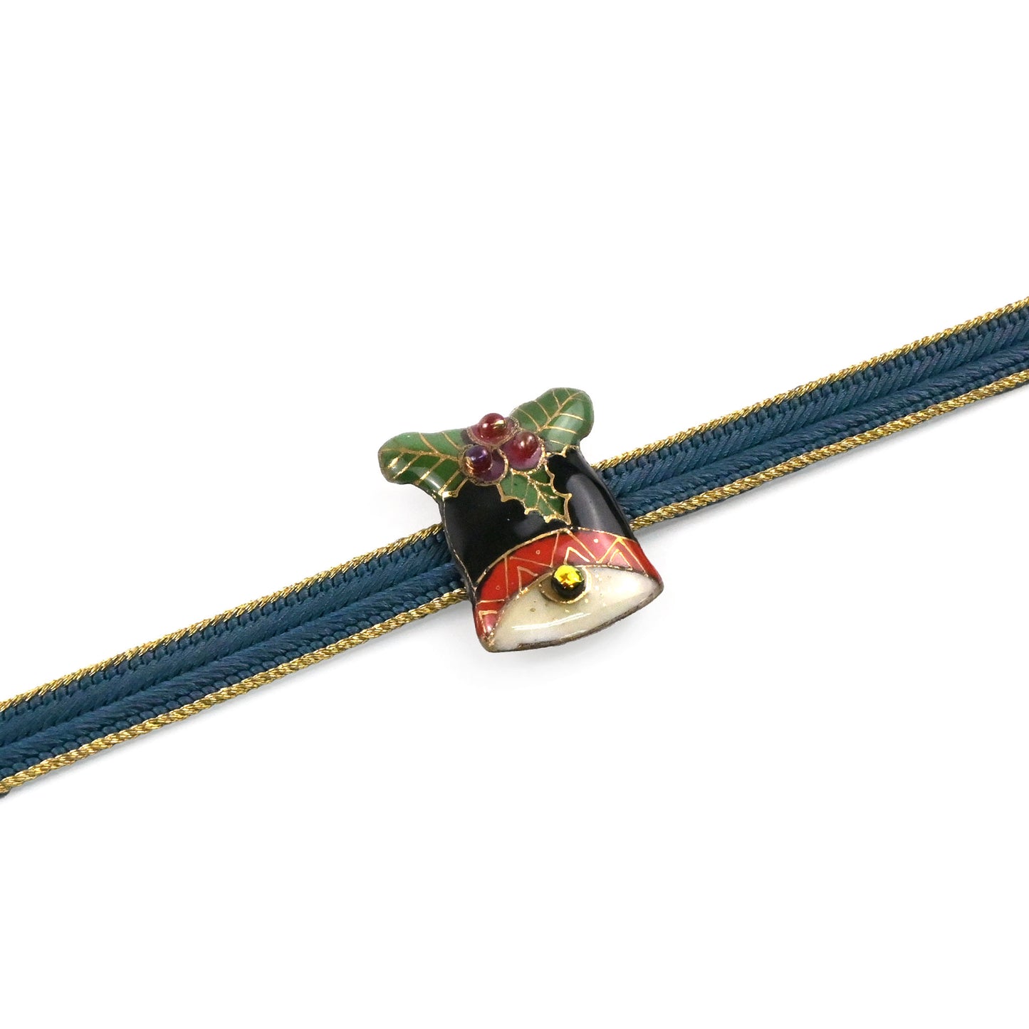 【七宝焼】帯留め クリスマスシリーズ