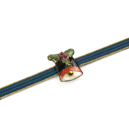 【七宝焼】帯留め クリスマスシリーズ