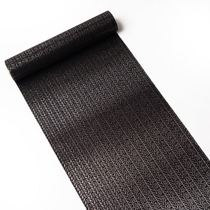 【Kimono-Factory-nono】正絹八寸名古屋帯 仕立て上がり「蘇鉄-sotetsu-」シルバー