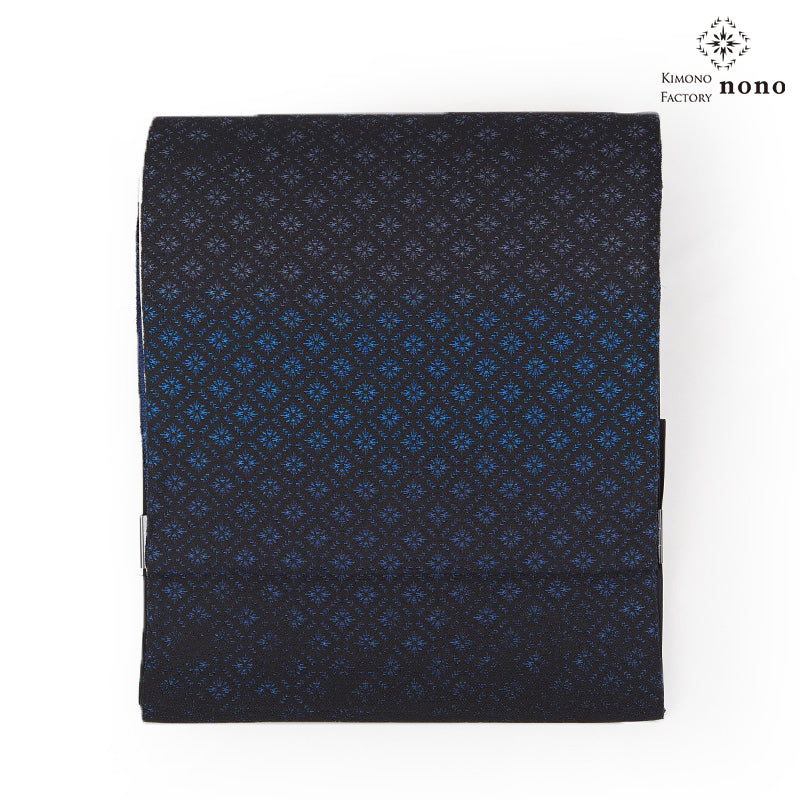名古屋帯おまとめページ 九寸名古屋帯 摺り友禅 更紗 濃紺（お取り寄せ品） | 帯
