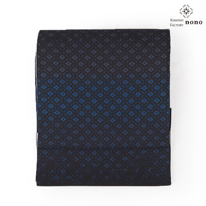 【Kimono-Factory-nono】正絹八寸名古屋帯 仕立て上がり「光龍郷」ブルー