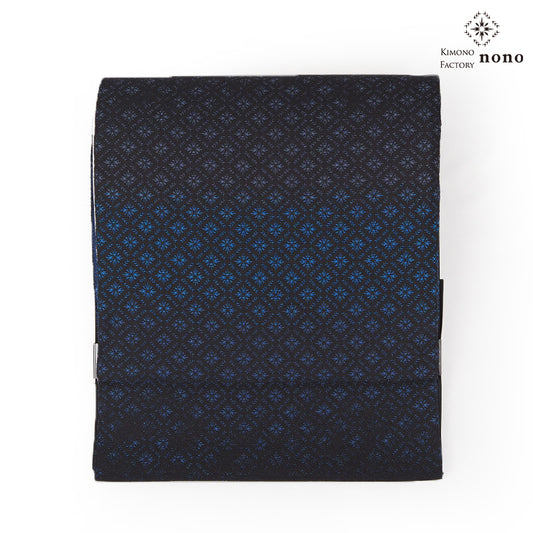【Kimono-Factory-nono】正絹八寸名古屋帯 仕立て上がり「光龍郷」ブルー